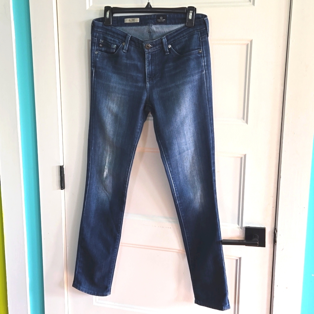 Adriano Goldschmied the stilt cigarette leg jeans 28R inseam 30 distressed Denim